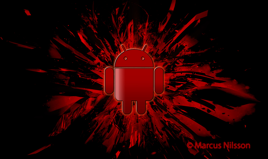 Android Red Dark Wallpaper