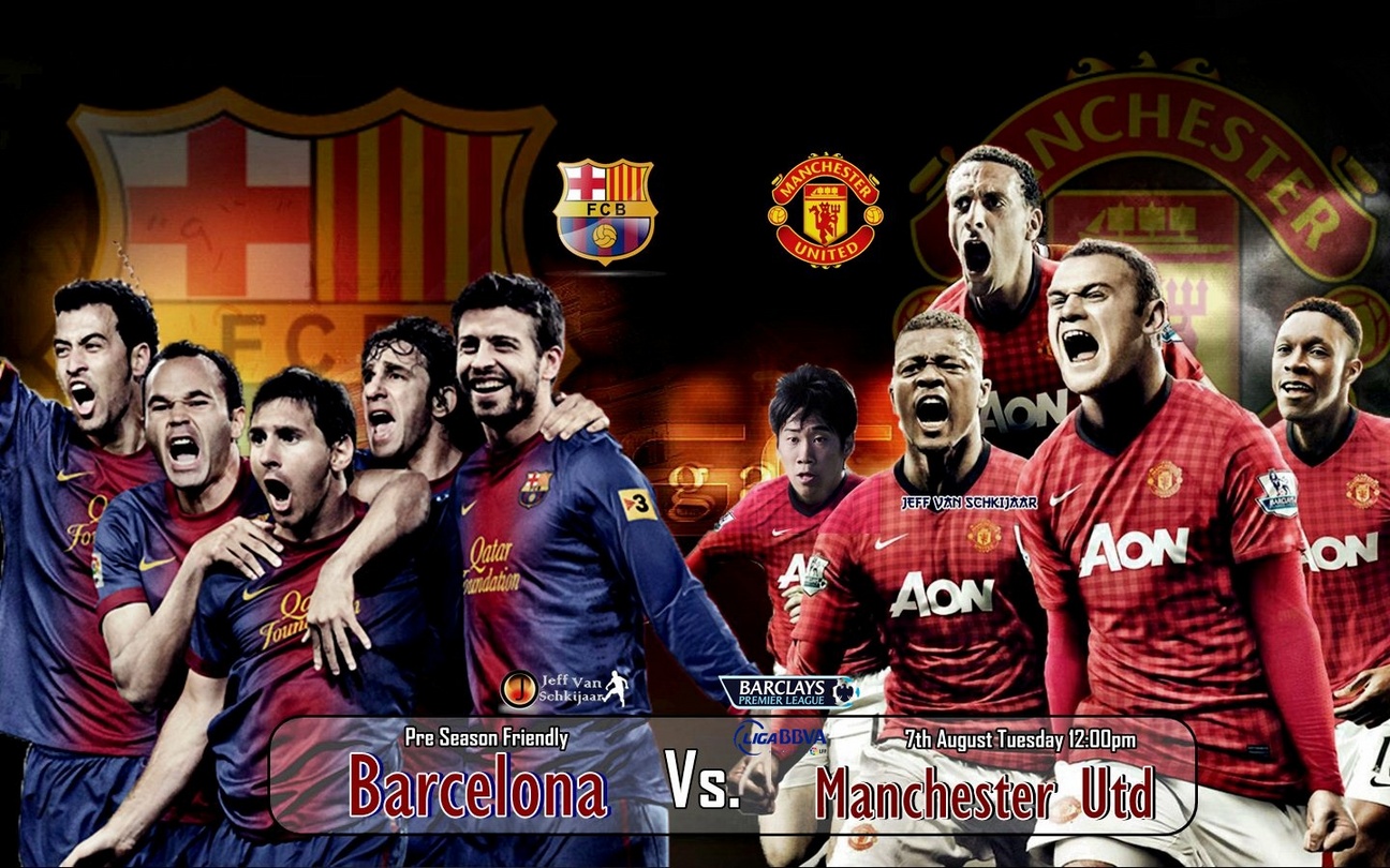 Description: Barcelona vs Manchester United 20122013 is a hi res 
