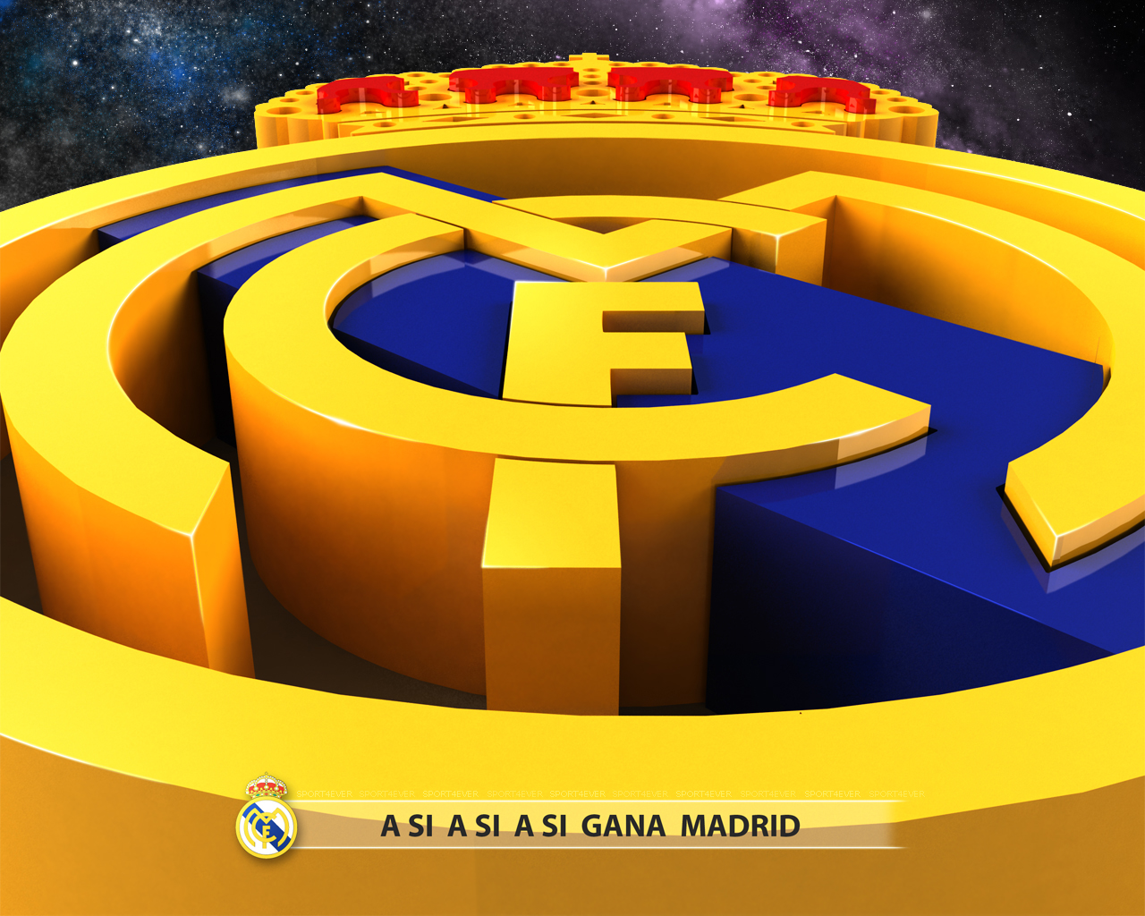Real Madrid 3D Logo Wallpupcom