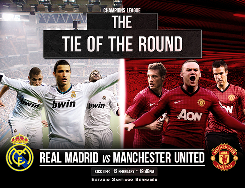 Real Madrid vs Manchester United Poster Wallpaper
