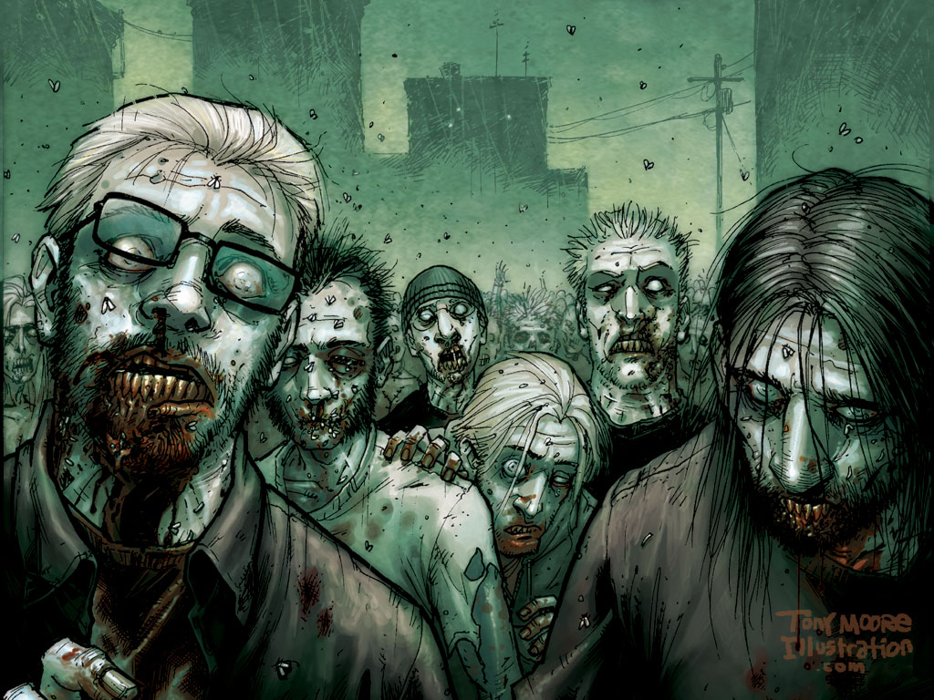 The walking dead is already an acclaimed comic book and at the end
