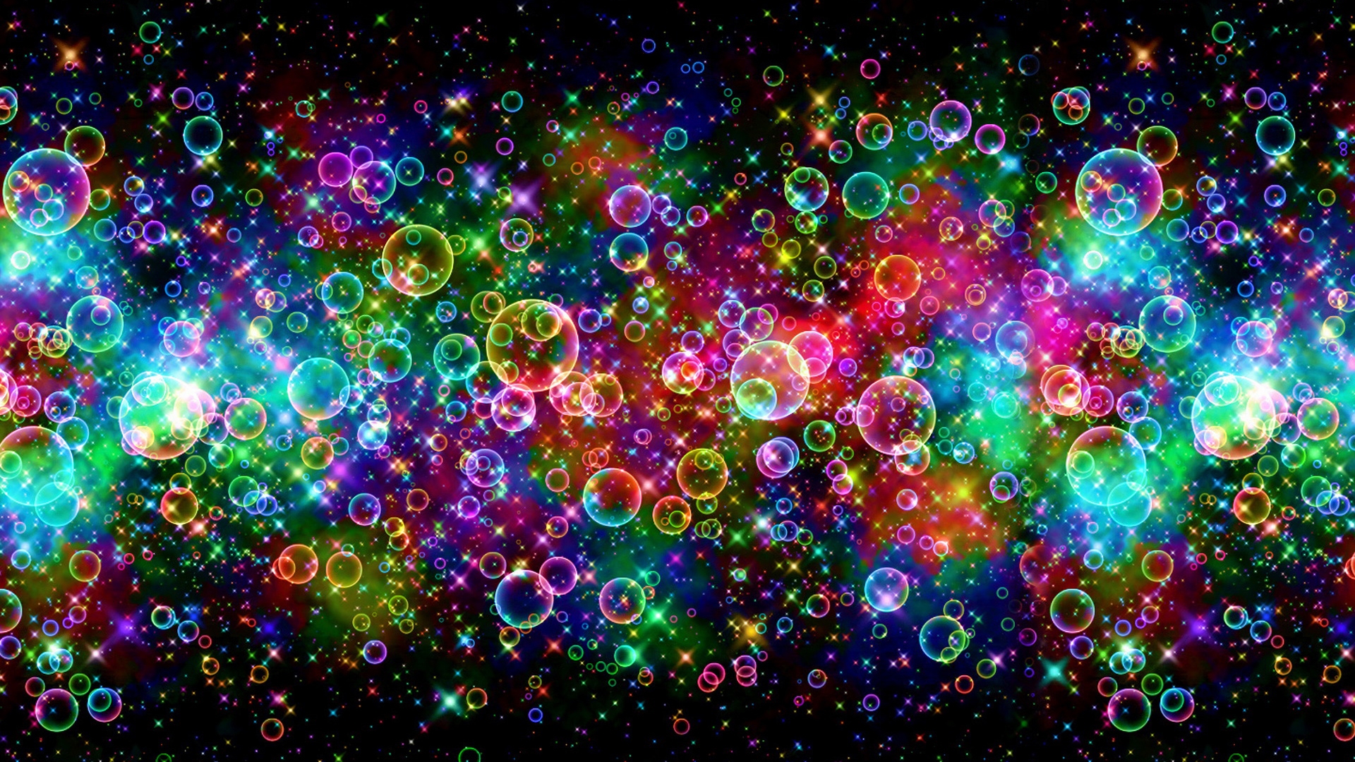 Colorful Bubbles Wallpaper