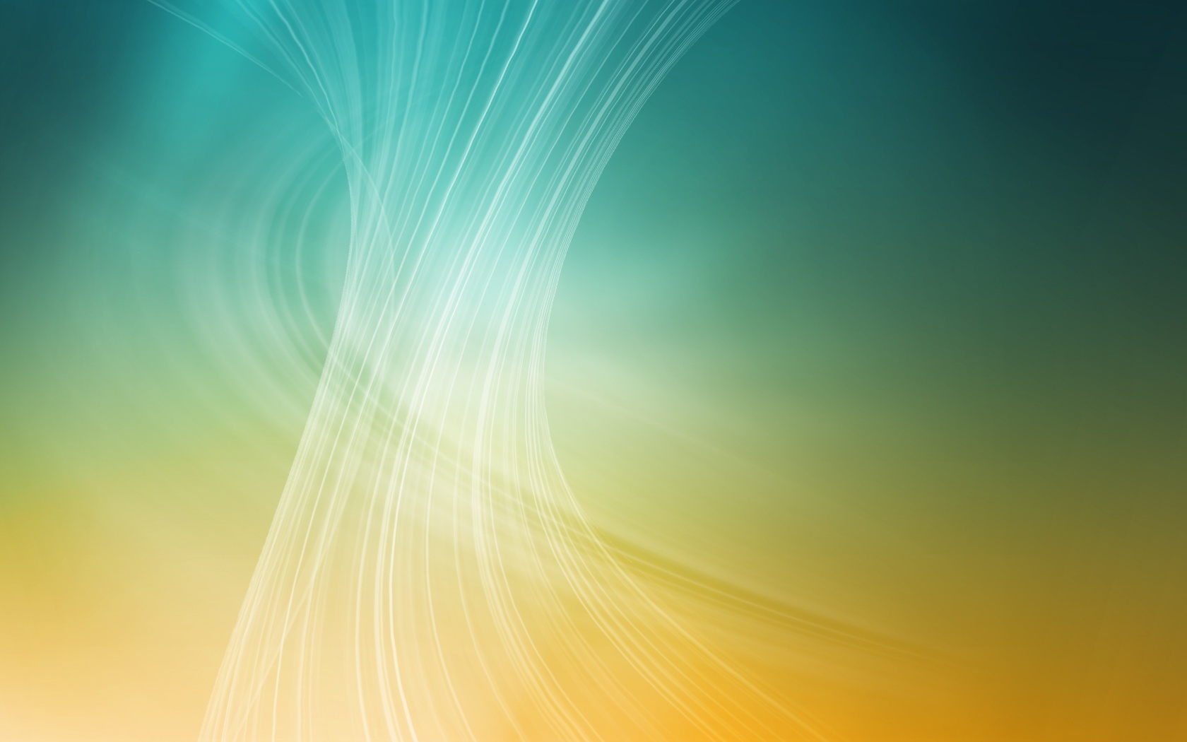 Yellow Wave Abstract Wallpaper