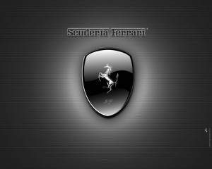 Black Ferrari Logo Wallpaper