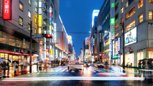 The Endless Night Streets of Tokyo wallpaper