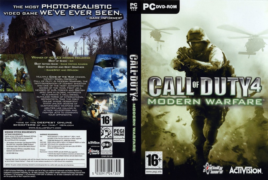 Call of Duty Modern Warfare 4 CD Cover