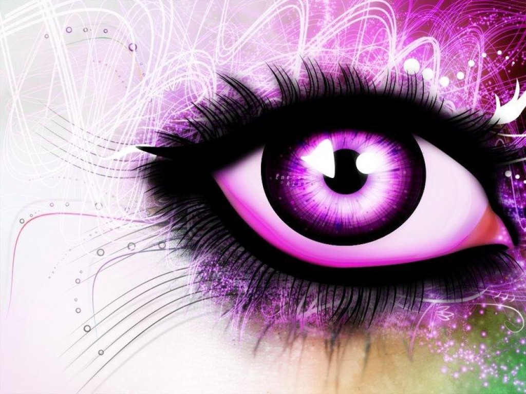 Purple Eyes Wallpaper