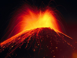 Beautiful Volcano Eruption Wallpaper